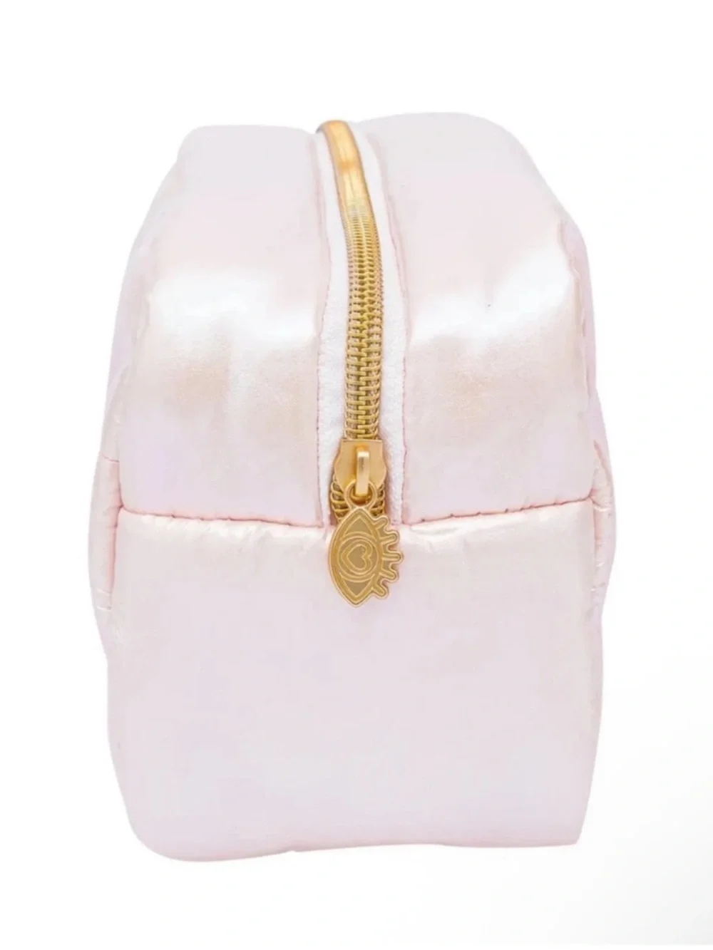 LIMITED EDITION The Crème Shop Iridescent Quilted Cosmetic Pouch bundle